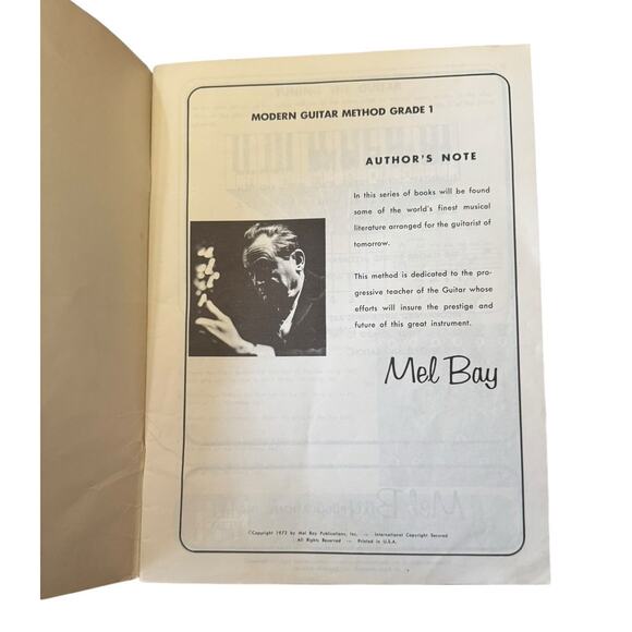 VTG Mel Bay Modern Guitar Method Grade 1 Sheet Music Book A + Guitar Chords READ - Picture 8 of 9